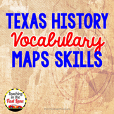Map Skills Vocabulary Activity - Texas History
