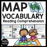 Map Skills Vocabulary Reading Comprehension Worksheet Geography