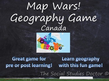 Preview of Map Wars! Geography Game (Canada Edition)