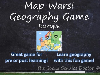 Preview of Map Wars! Geography Game (Europe Edition)