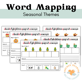 Preview of Map it, Map it Seasonal Word Mapping Mats