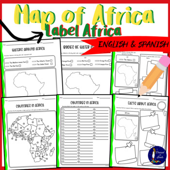 Preview of Map of Africa Label Africa