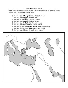 Preview of Map of Ancient Israel