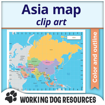 Preview of Map of Asia