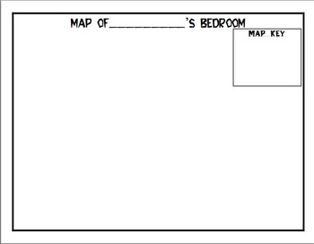 Preview of Map of Bedroom with Map Key