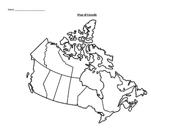 Map of Canada by Mathematics and Business | TPT