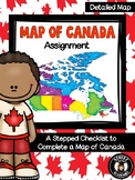 Map of Canada Assignment - Detailed Map