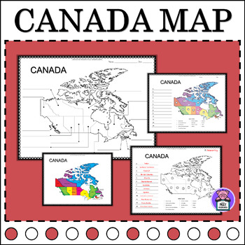 Preview of Map of Canada Provinces and Territories | Label and Color | Geography Map