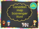 Map of Canada - Scavenger Hunt