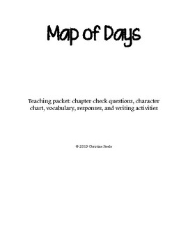 Preview of Map of Days Teaching Packet