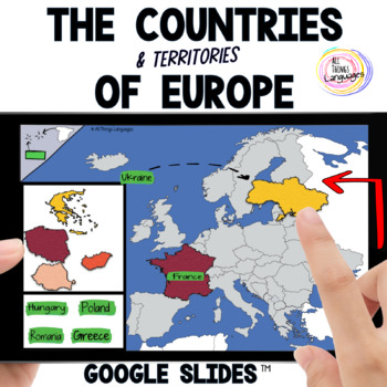 Preview of Map of Europe Puzzle and Interactive Activities on Google Slides™️