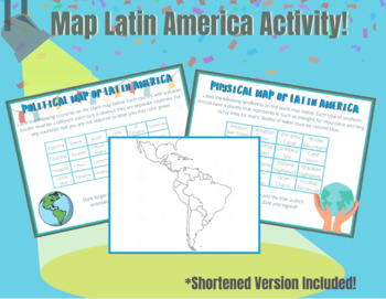 Preview of Map of Latin America Activity