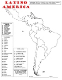 Map of Latin America - Mapa de Latino America