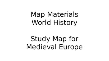 Preview of Map of Medieval Europe (Europe in the Middle Ages)