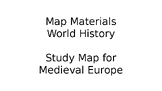 Map of Medieval Europe (Europe in the Middle Ages)