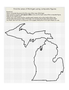 Preview of Map of Michigan AREA