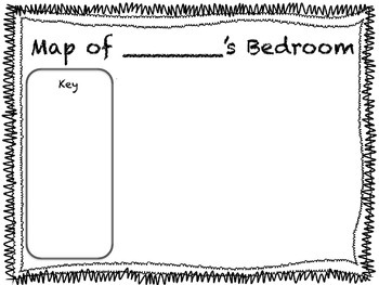 Preview of Map of My Bedroom Printable Worksheet