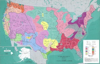 Preview of Map of Native American Tribes in United States from Smithsonian