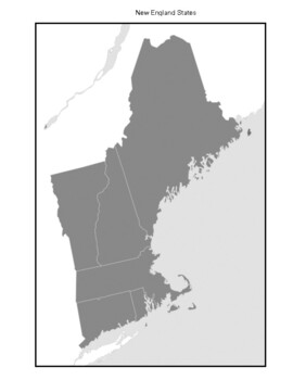 Blank Map Of New England States By Northeast Education TPT   Original 8195613 1 