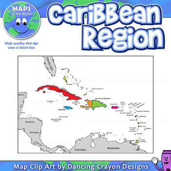 Preview of Map of the Caribbean Region