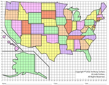 united states map in coordinatesdistance learning by
