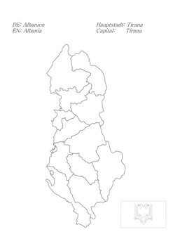 Portugal Outline Map coloring page