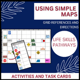 Functional reading with maps and directions for life skill