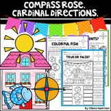 Map skills. Compass Rose. Cardinal Directions Worksheets.