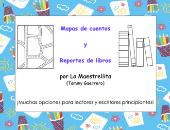 Preview of Mapas de cuentos y Reportes de libros Para lectores y escritores principiantes