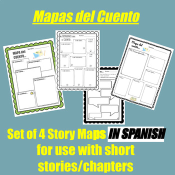 Preview of Mapas del cuento/Editable Story Maps in Spanish