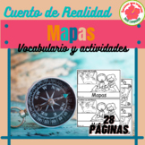 Mapas vocabulario cuento de realidad y actividades