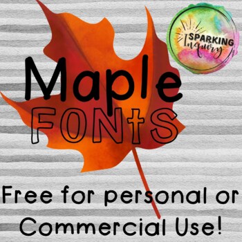 Preview of Maple Fonts {free for personal & commercial use}