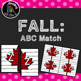 Fall Autumn ABC Letter Match Game