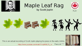 Preview of Maple Leaf Rag Listening Map