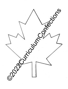 Preview of 10 Maple leaf FRENCH template booklet writing prompts COAT HOOKS science art
