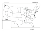 Mapping - American History - Civil War - Blank