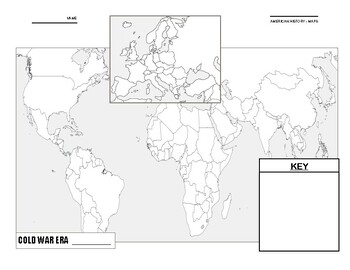 Preview of Mapping - American History - Cold War Era - Complete Packet