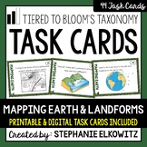 Mapping Earth and Landforms Task Cards | Printable & Digital