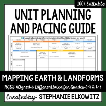 Preview of Mapping Earth and Landforms Unit Planning Guide