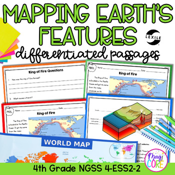 Preview of Mapping Earth's Features NGSS 4-ESS2-2 - Science Differentiated Passages