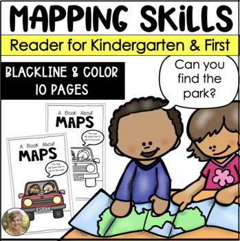 Preview of Mapping Skills Reader for Kindergarten and First Grade Social Studies