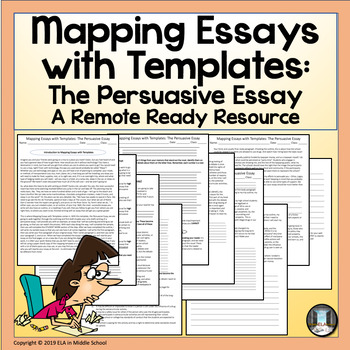 Preview of Mapping Essays with Templates: The Persuasive Essay Digital Resource