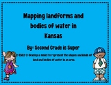 Mapping Kansas land forms and bodies of water