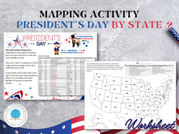 Preview of Mapping President's Day by State