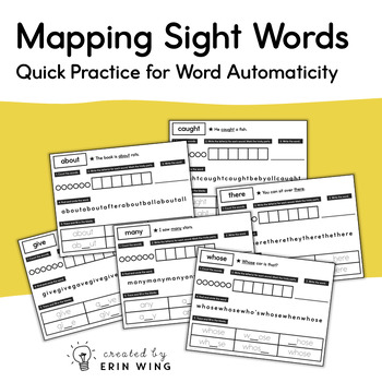 Preview of Sight Word Practice that Supports Orthographic Mapping