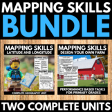 Mapping Skills Bundle - Latitude and Longitude Activities 