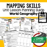 Mapping Skills Lesson Plan Guide for World Geography, Back