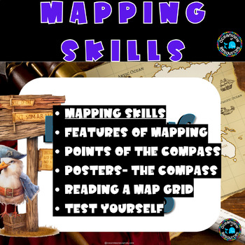 Preview of Mapping Skills, co ordinates, features of a map, create your own map, grid ref