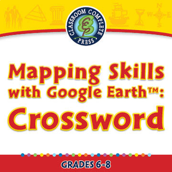 Preview of Mapping Skills with Google Earth™: Crossword - NOTEBOOK Gr. 6-8