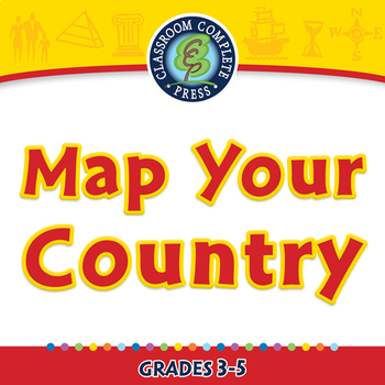 Preview of Mapping Skills with Google Earth™: Map Your Country - NOTEBOOK Gr. 3-5